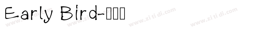 Early Bird字体转换